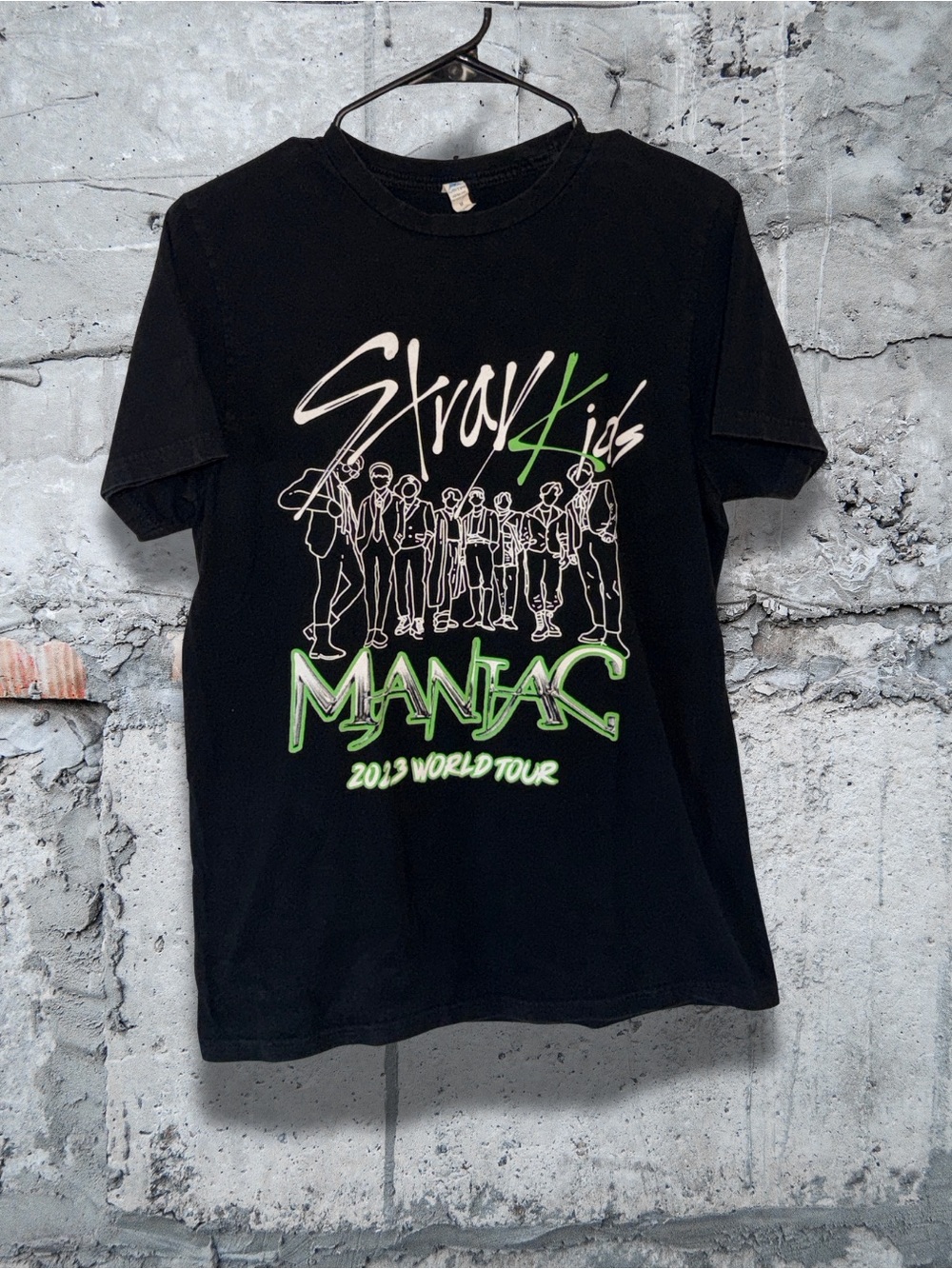 Stray Kids Maniac 2023 World Tour Black Graphic Tee
